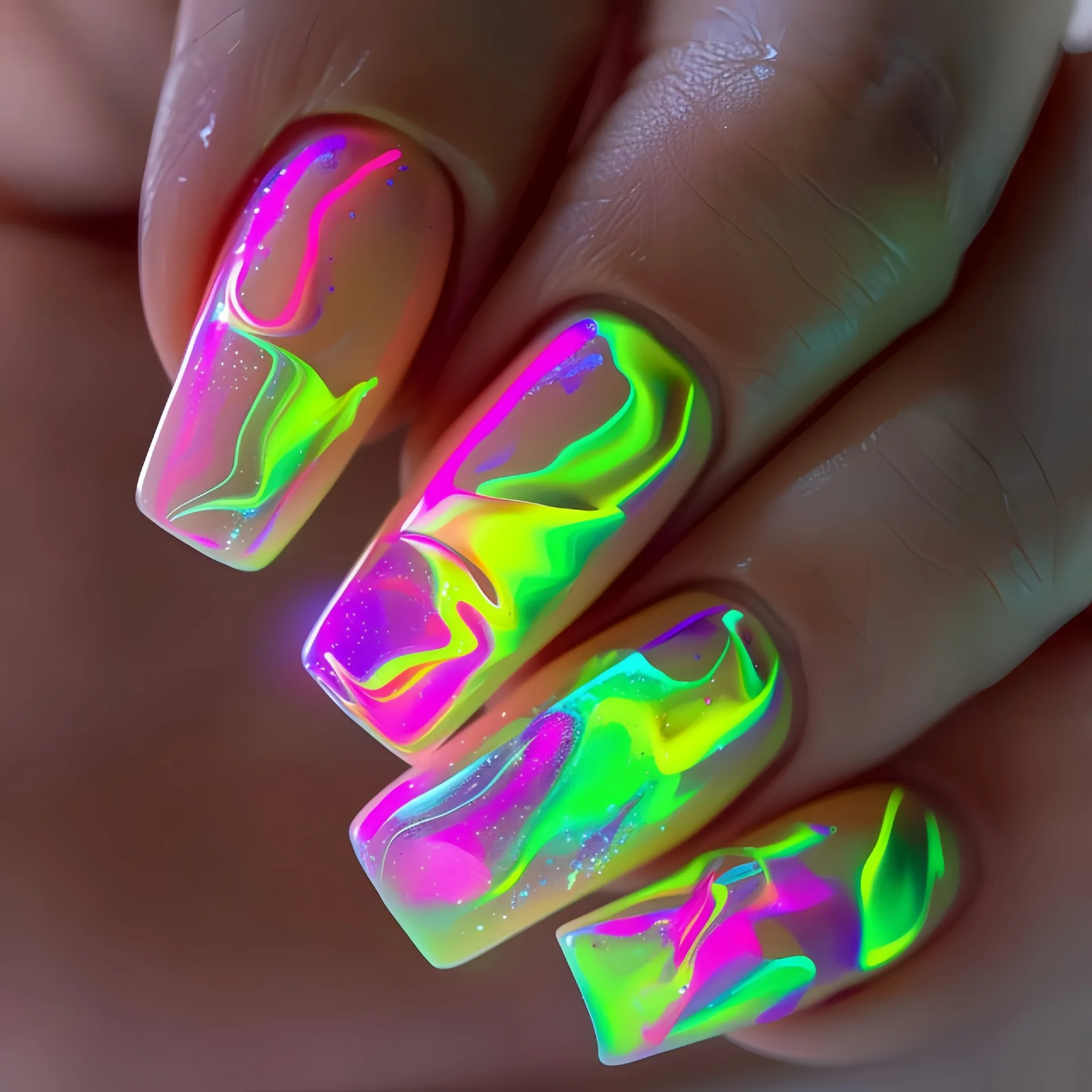 24Pcs Green Ombre F… - image