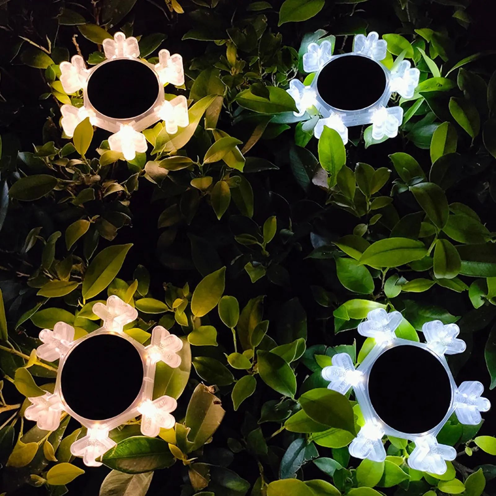 Zk40 solar floco de neve decoração luz do jardim ip65 à prova dip65 água 3 modos com estaca paisagismo luz caminho quintal luz quente