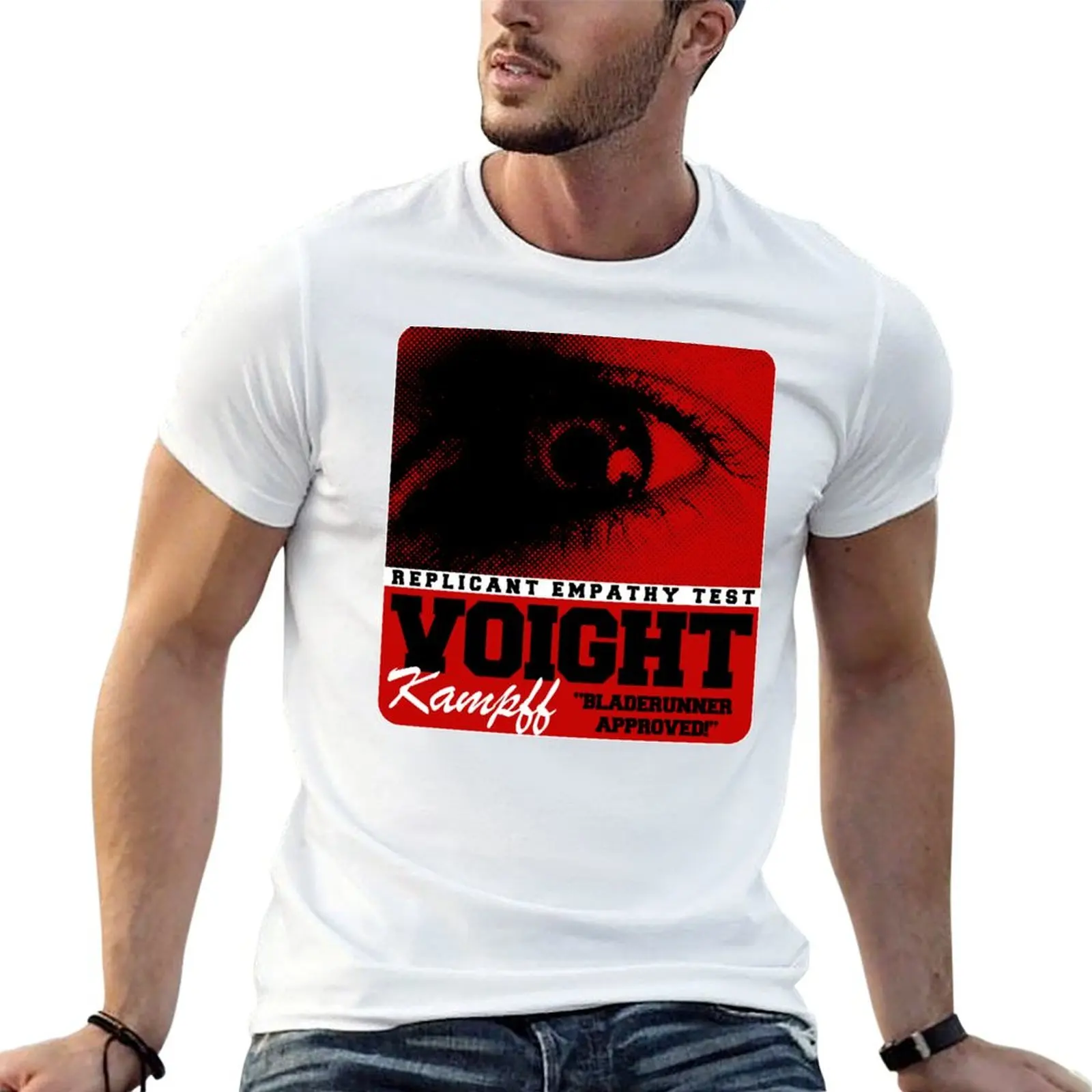 T-shirt Voigt Kampff Replicant Empathy Test, coupe standard, couleur unie
