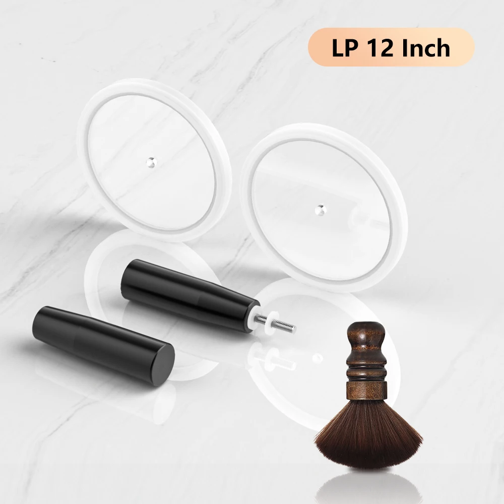 فرشاة تنظيف مسجل الفينيل مقاس 12 بوصة فرشاة ألياف عملية على القرص الدوار LP لملحقات قرص الفينيل EP CD