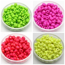 800 Neon Color Opaque Glass Seed Beads Rondelle 4mm (6/0) Pick your Color