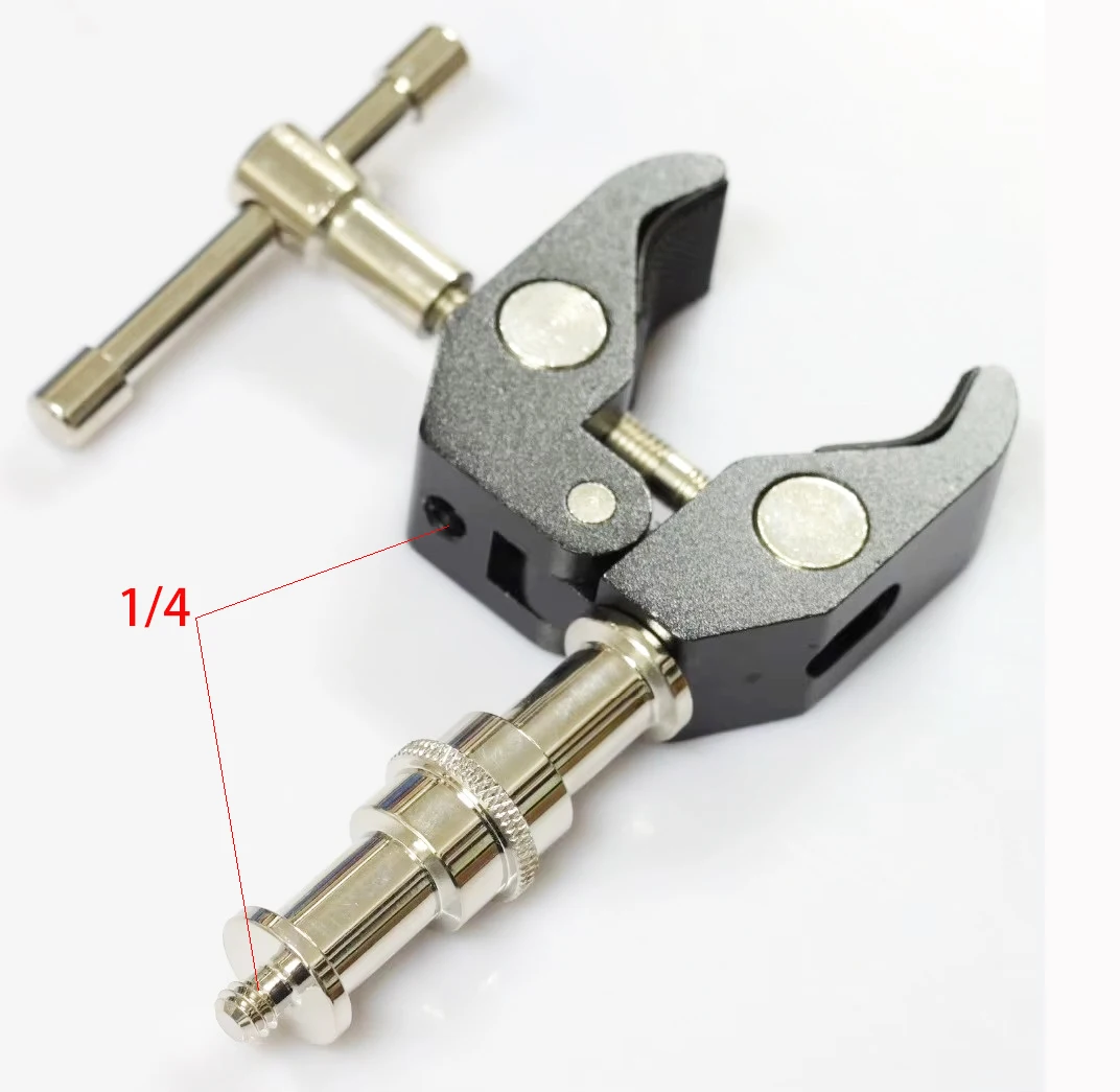 

Magic Friction Arm Biggr Super Clamp с переходником из 1/4 дюйма на 3/8 дюйма, штативом для камеры, адаптером 1/4-20 и 3/8-16