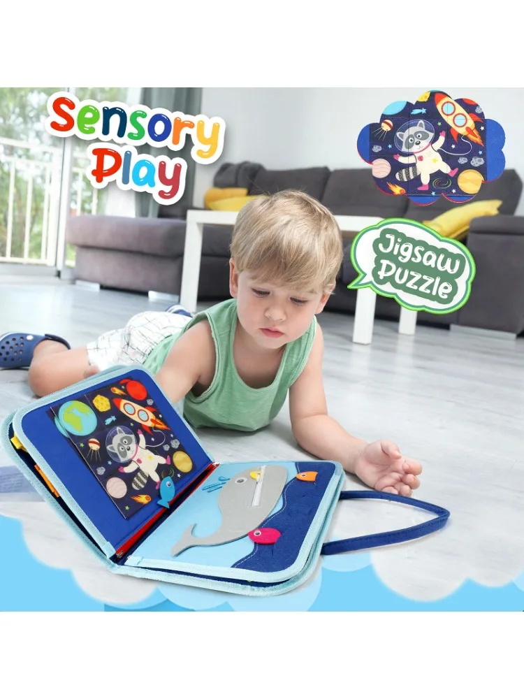 Busy Board Sensory Toys Travel Games Quiet Book Birthday Gift Learning Toys Educational Toys