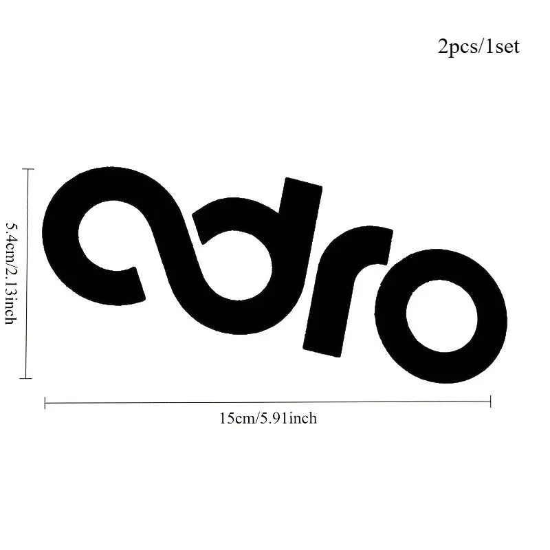2Pcs/1Set ADRO Widebody Aero Kit Vinyl Sticker Decal Set for Car Bodykit Bumper Motorcycle Exterior Decor Accessories