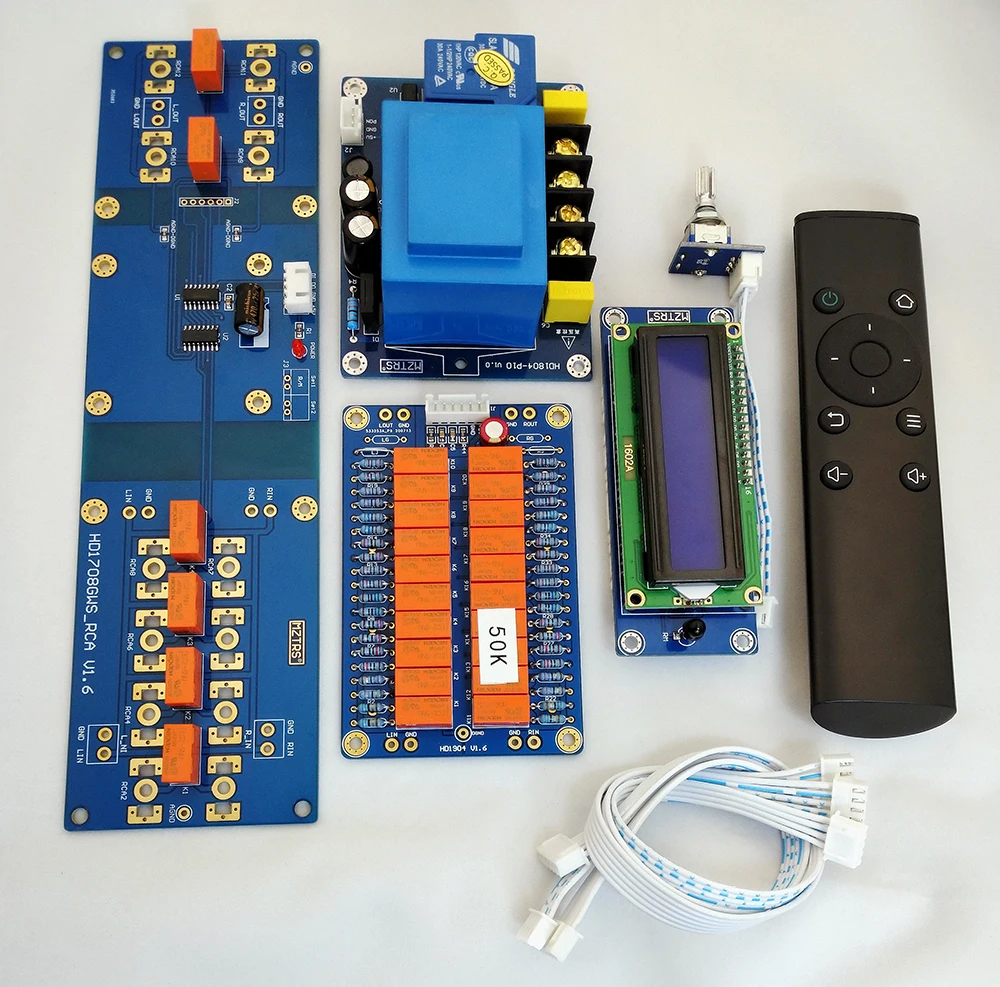 CHANGELIN VFD Bildschirm HiFi Infrarot Fernbedienung Lautstärkeregler Einstellplatine Verstärker Vorverstärker Motorrelais + Widerstand Potentiometer 5