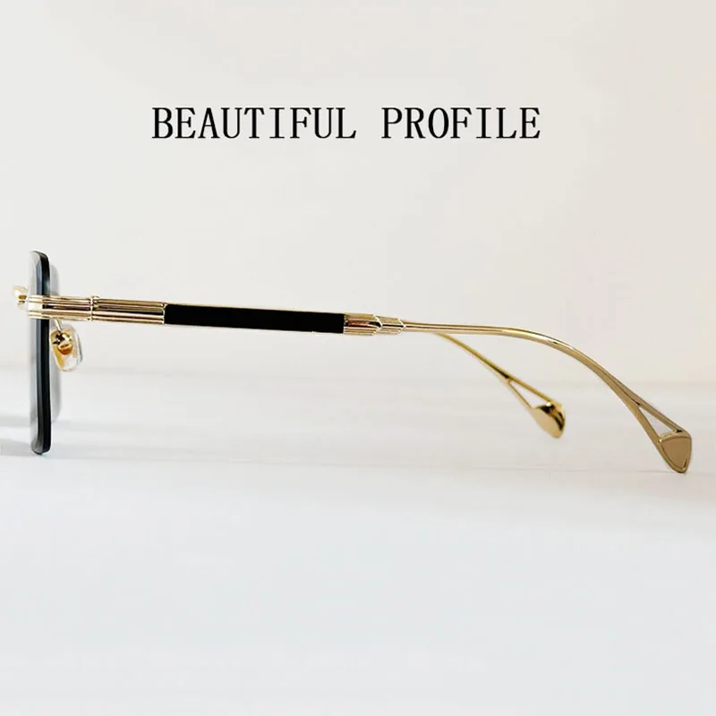 2025 Rimless Sunglass Men Vintage Luxury Square Sunglasses Women Retro Fashion Glasses Gafas De Sol Hombre Lunette Soleil Femme