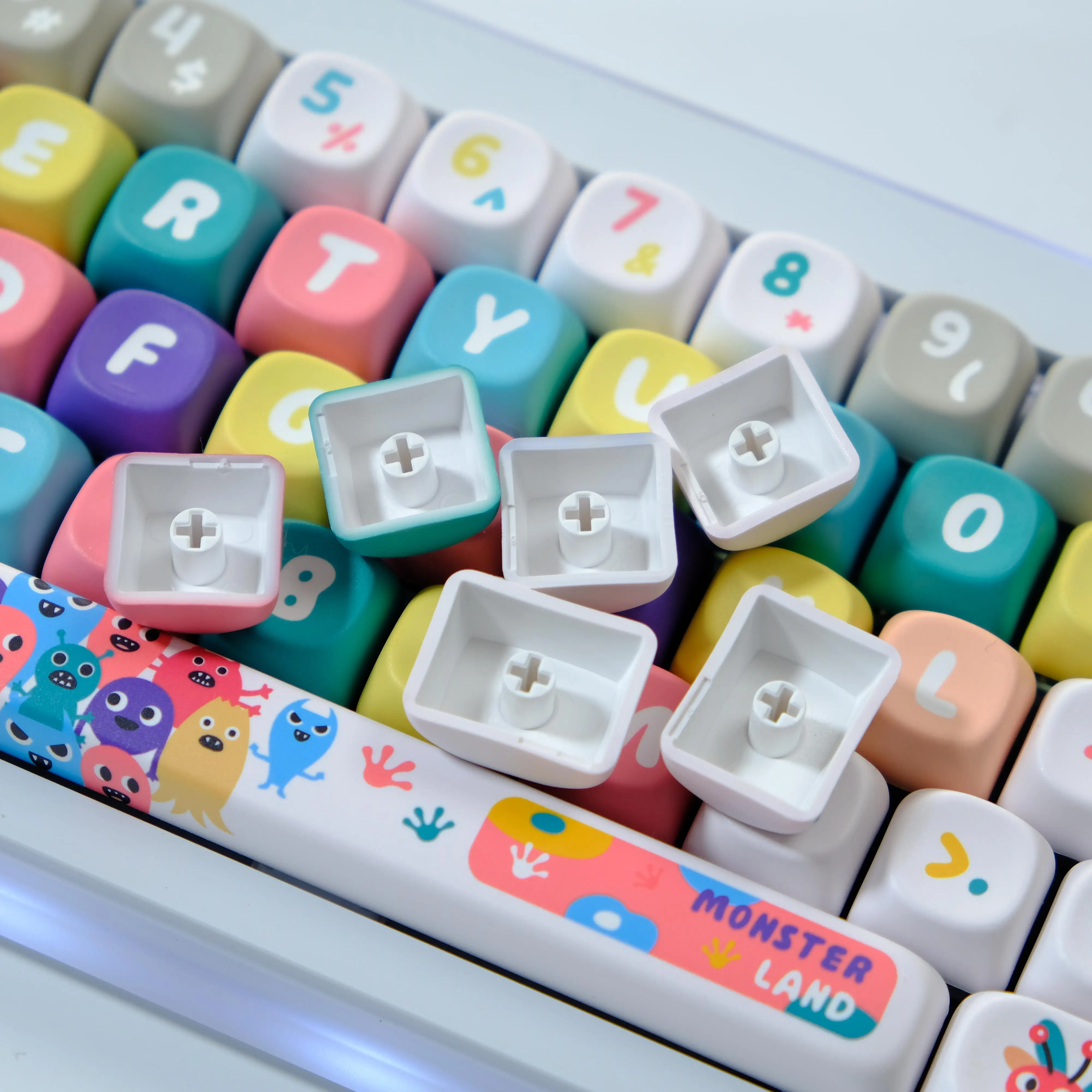 Monster Keycaps MOA Height PBT Sublimation Mai from VGN Rain 75 68 84 87 98 104 108