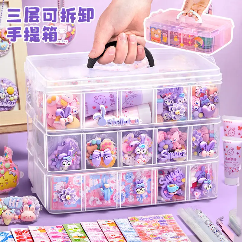 Cream Glue DIY cucka Sticker Set For Girls Handmade Diy Toy Material Cuckle Plate Full Set Of Kids Stickers