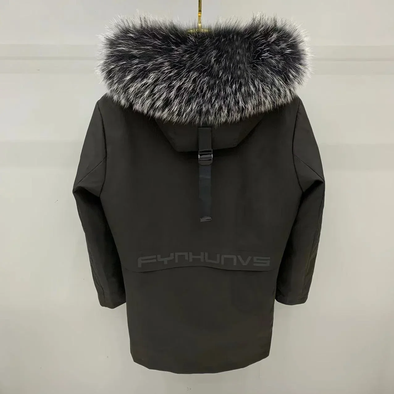 New Winter Parkas for Men 2025 New Business Casual Hooded Fox Fur Overcoat Mid-long Removable Rex Rabbit Liner Warm Fur Coats