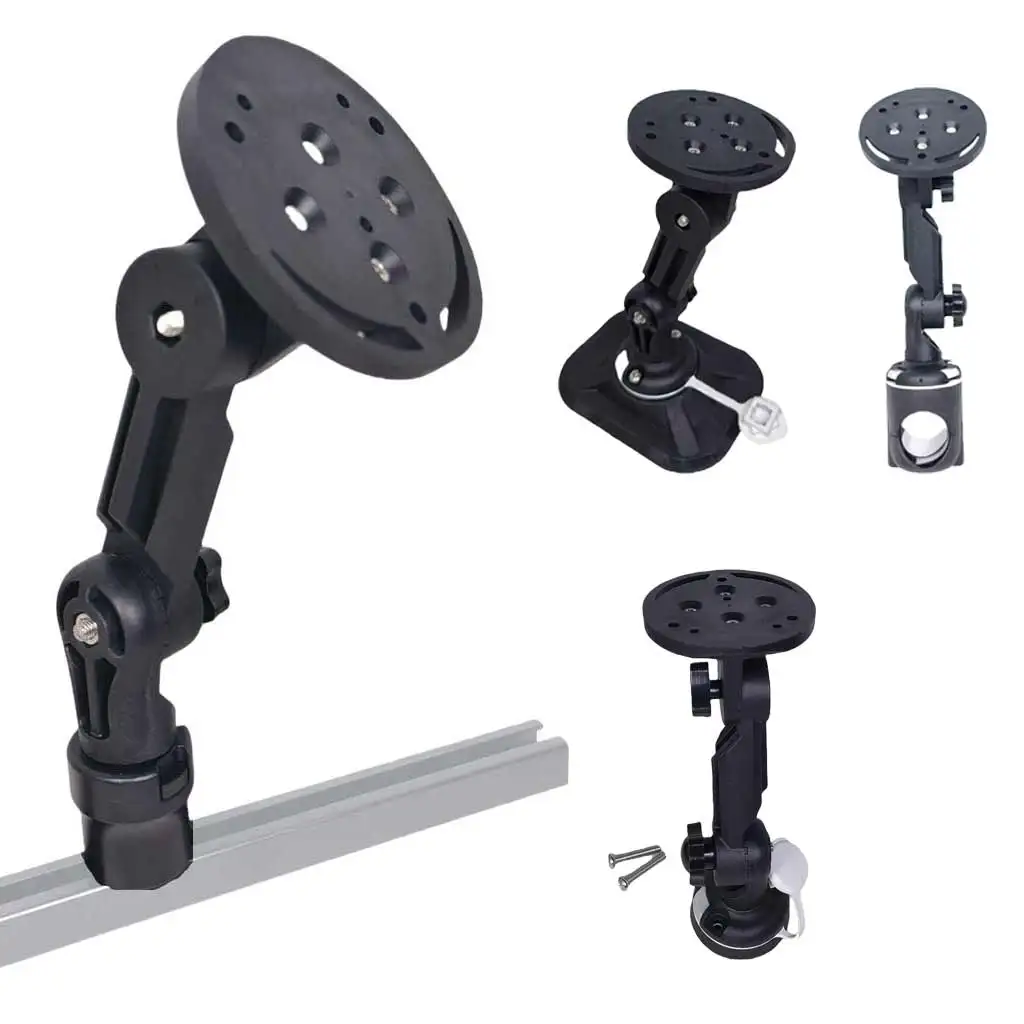 Kayak Fish Finder Mount Round Base Fits Garmin Striker 4 & Raymarine Dragonfly 7 Pro PVC Boat Draft Dinghy SUP Board GPS Mount