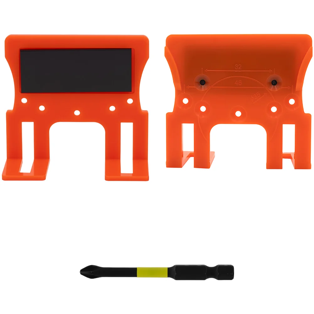 Orange Metal Hinge Mounting Bracket with Strong Magnetic Adsorption and 2.5mm Door Gap Control for 35mm Hinges