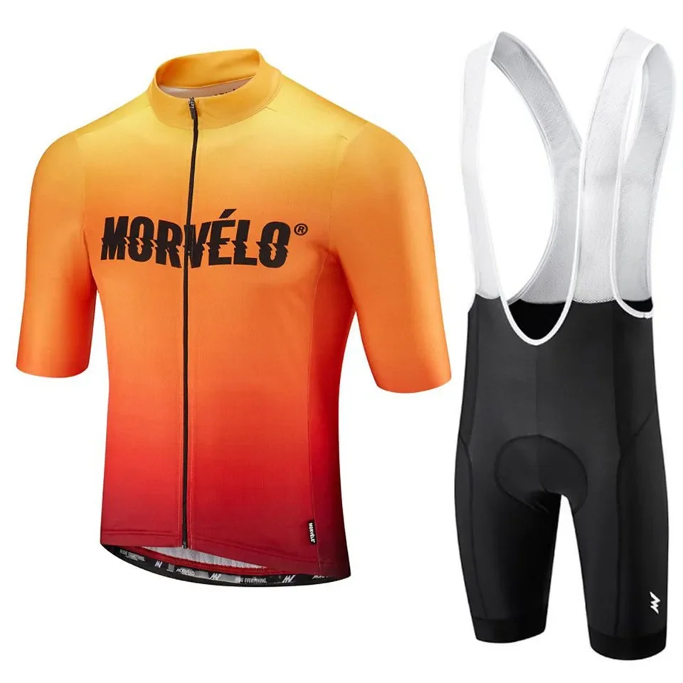 2023 Team Morvelo Cycling Clothing 9D Gel Pads Bib Shorts Bike Jersey Set Quick Dry Men Breathable Pro Maillot Culotte