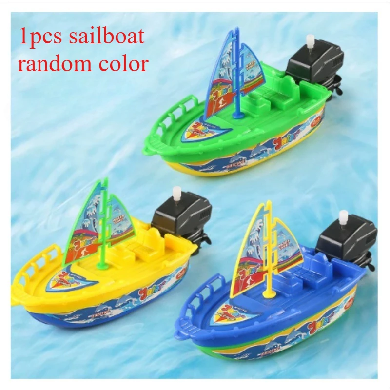 1 قطعة المراكب الشراعية/القارب/لعبة حمام القارب السريع للأطفال ، مغامرات حوض الشتاء الممتعة تعزز اللعب المائي الخيالي للأطفال الصغار