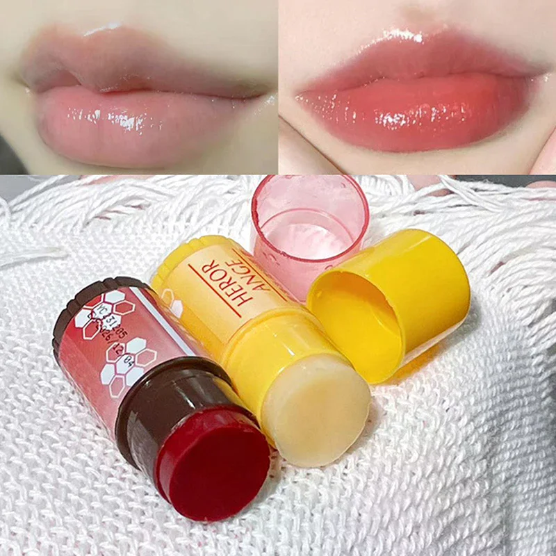

HERORANGE 2Pcs Fruit Mini Lip Balm Set Moisturizing Lipstick Moisturizing Autumn And Winter Lip Mask Anti-Drying