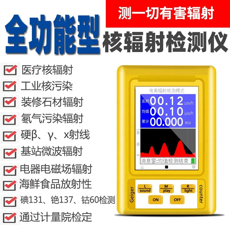 Nuclear Radiation Detector Electromagnetic Radiation Tester Geiger Counter Geiger Kelly Shen Marble Ray Ionization