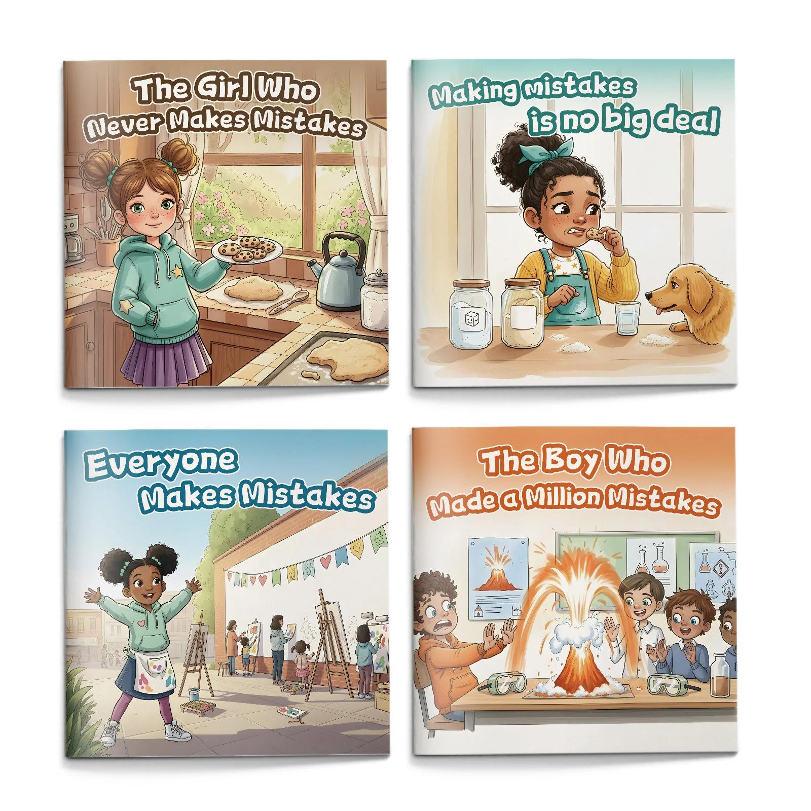 The kids' picture book series on self-esteem and confidence helps them learn to embrace mistakes and boosts their confidence.