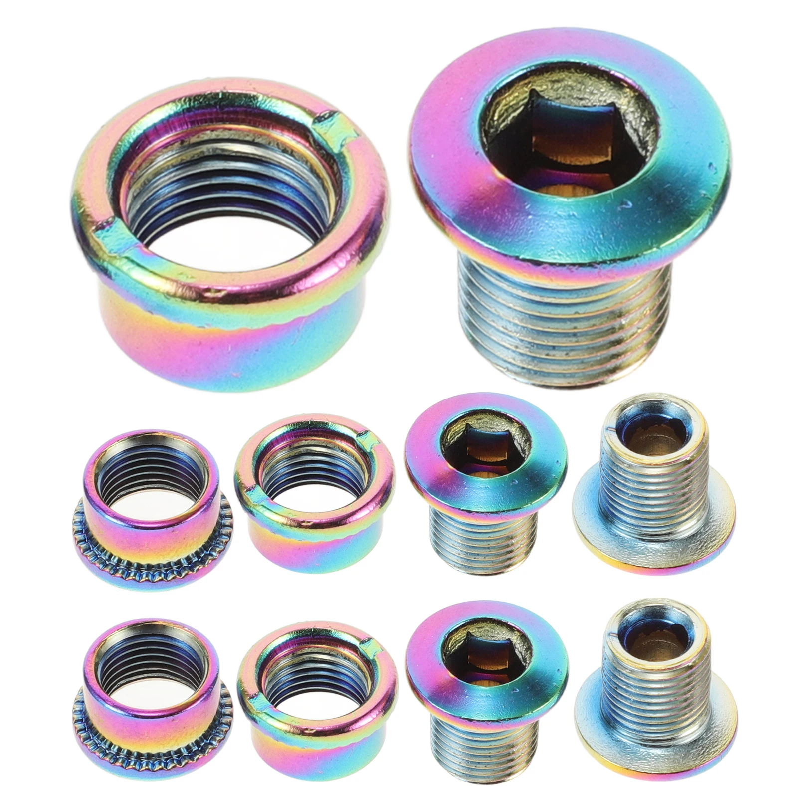 

5 Sets Bicycle Gear Screws Bike Accessories Crank Arm Fixing Bolts Aluminum Alloy Chainring Wheel