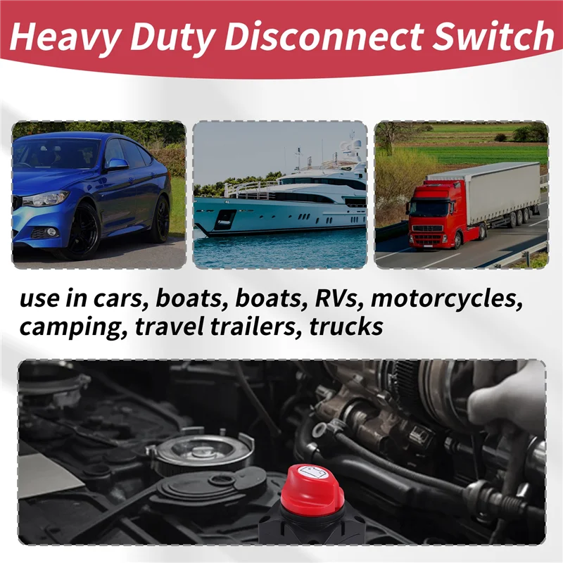 

ABSE-разъединитель аккумулятора 12 В 24 В 48 В 60 В главный выключатель аккумулятора водонепроницаемый для морской лодки автокемпер