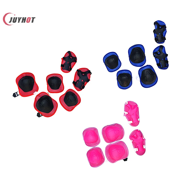 7Pcs/set Kids Cycling Protective Gear Bike Helmet Knee Wrist Elbow Guard Roller Cycling Sports Knee Pads, Helmet Protector Set