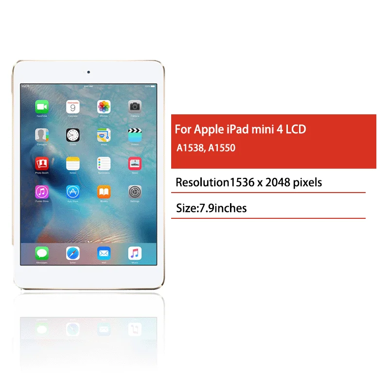Pop 7.9“inch New For Apple Ipad Mini 4 LCD A1538 LCD Display Touch Screen Digitizer Panel Assembly For IPad Mini4 A1550 Display