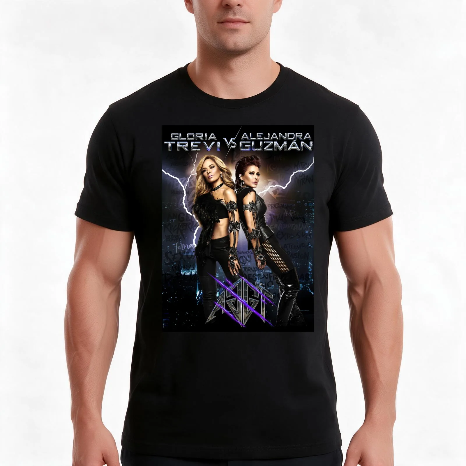 Gloria Trevi and Alejandra Guzman T-Shirt, Summer Casual Cotton Tee, Oversized Streetwear Tops, Vintage Graphic Print