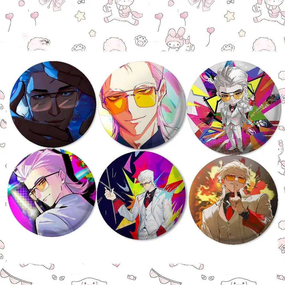 ليكون بطل X مانغا شارات الطرفية التلبيب دبابيس صفيح بروش مستدير لحقيبة الكتف اكسسوارات هدايا تذكارية