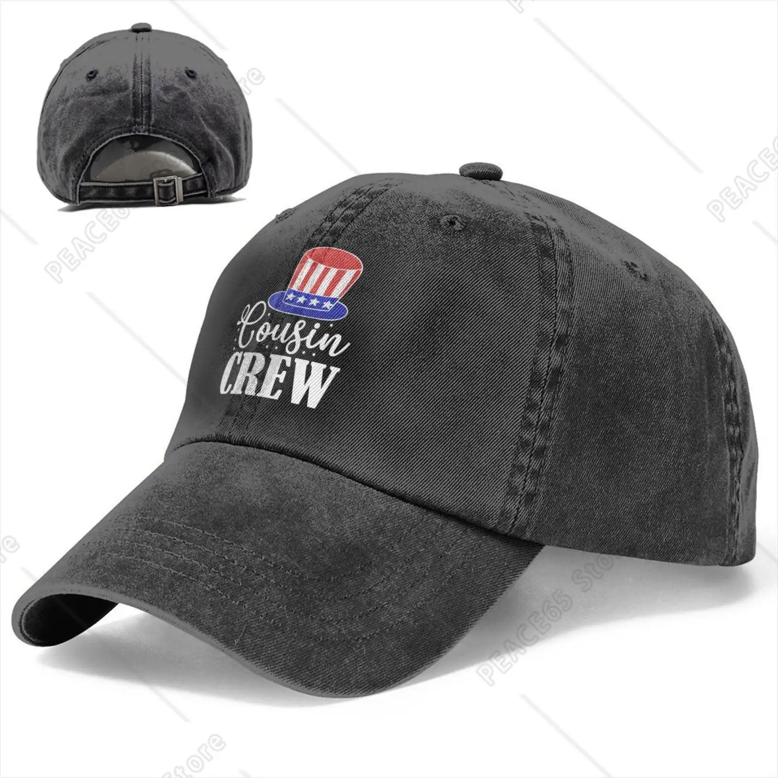 Cousin Crew July 4th Toddler and Youth Baseball Cap Golf Dad Hat Adjustable Low Profile Cotton Hats