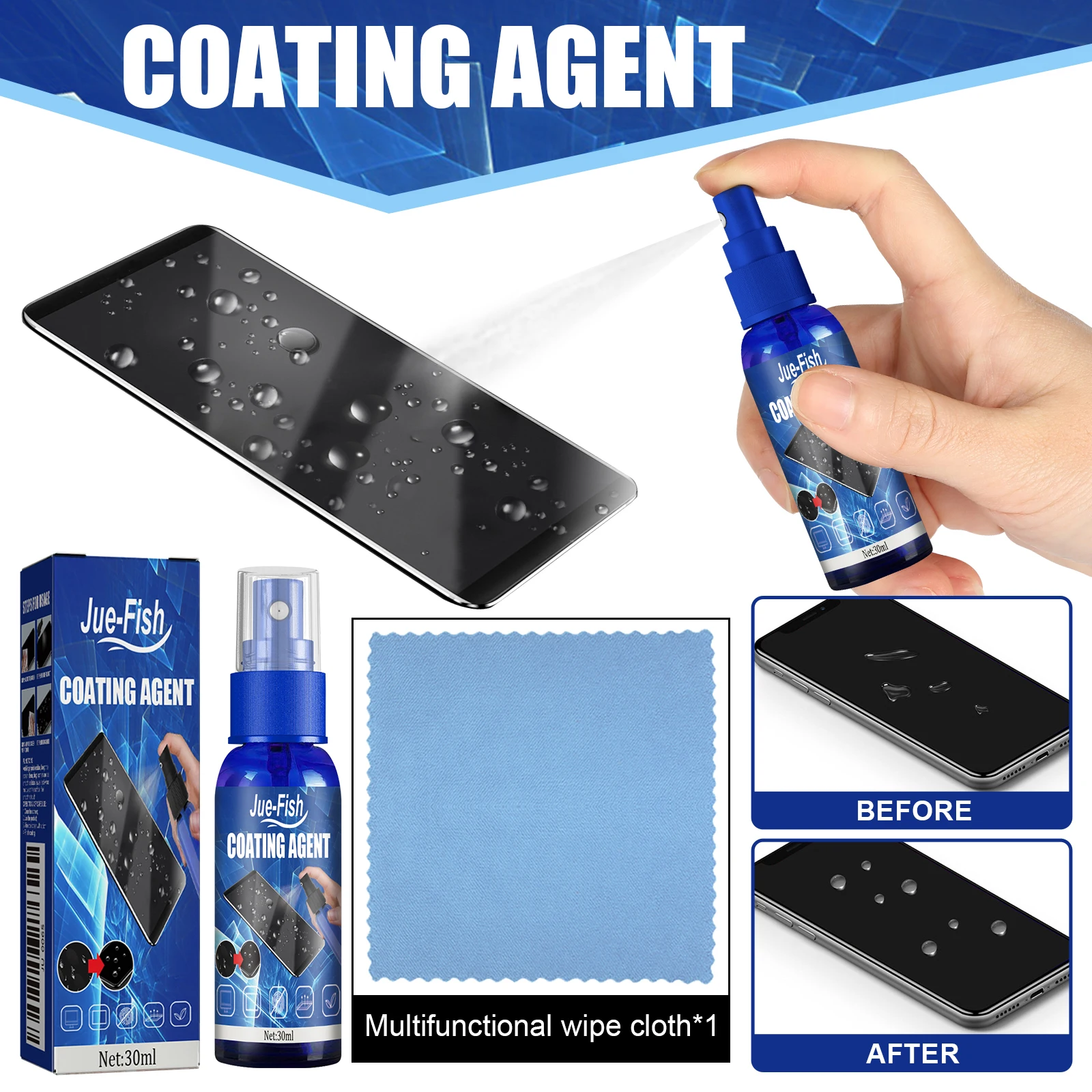 Oleophobic Coating Spray - Ekran Kaplama Maddesi Nano Cam Parlatma