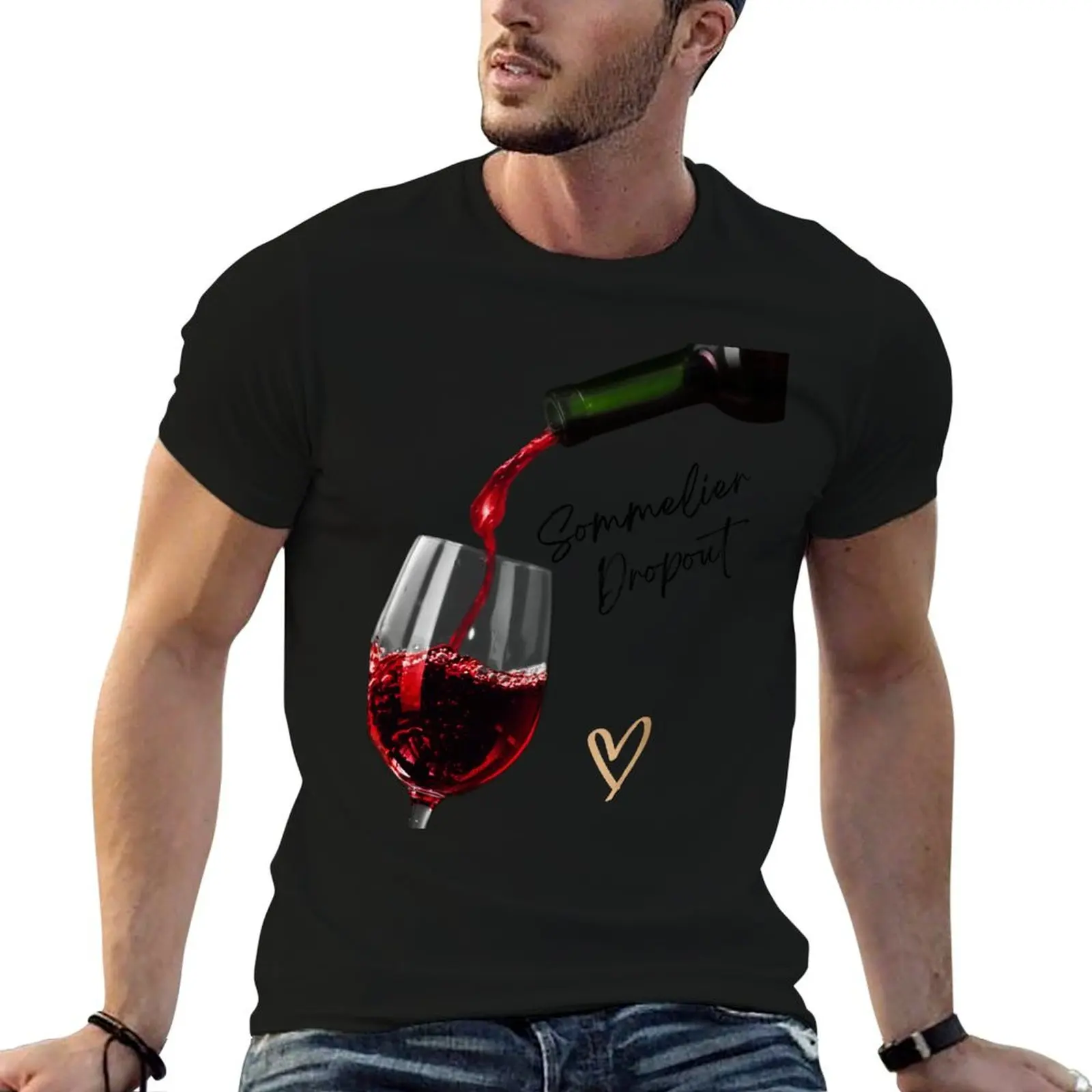 

Sommelier Drop out T-Shirt anime figures tops anime clothes black t-shirts for men