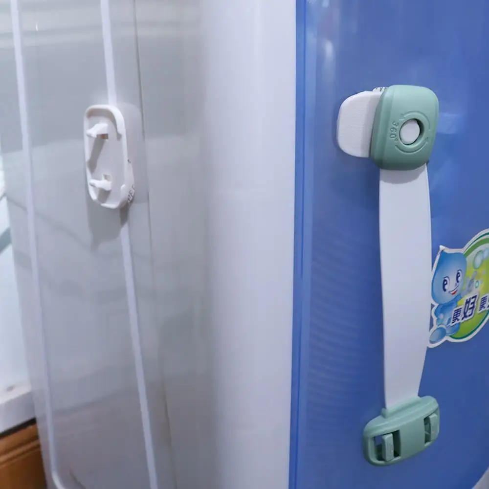 

No Tools Drilling Children Fridge Closet Cabinet Drawer Box Door Cabinet Lock Child Safety Lock Protection Baby Anti-Clip Hand