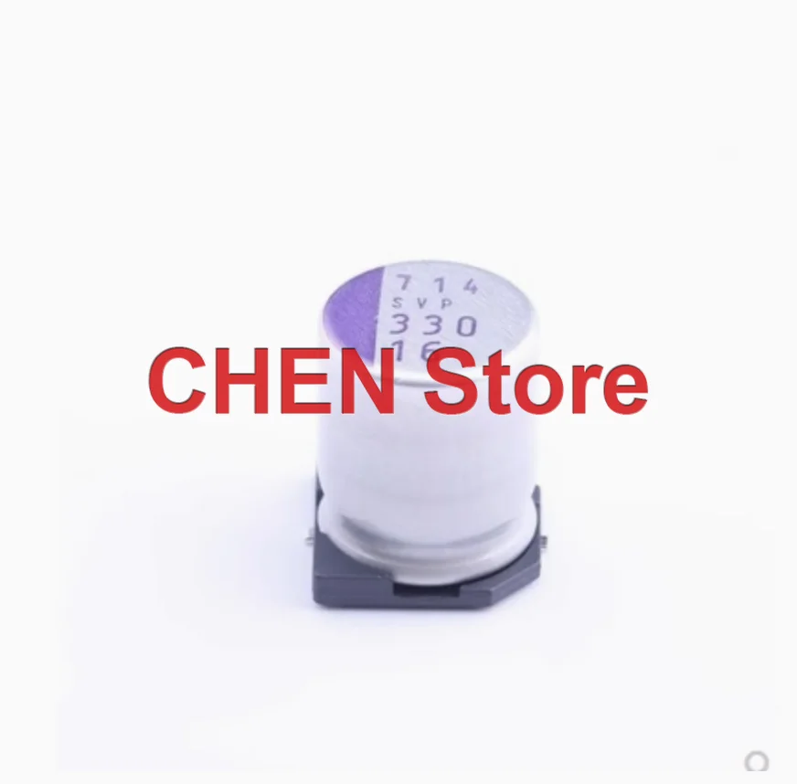 

10PCS/lot SANYO OS-CON SVP 16V330UF 10X12MM SMD Polymer Solid Electrolytic Capacitor 330UF 16V 16SVP330M Free Shipping