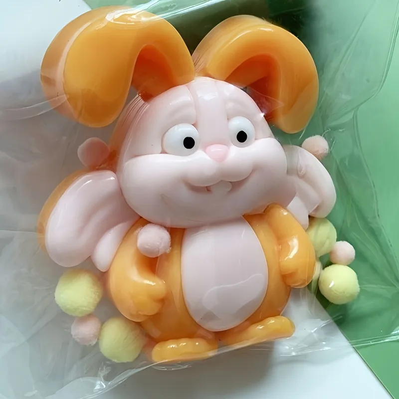 Squishy Big Bunny Fidget Toys lindo conejo antiestrés juguete para apretar Animal simulado juguetes para aliviar el estrés para niñas juguetes de Navidad