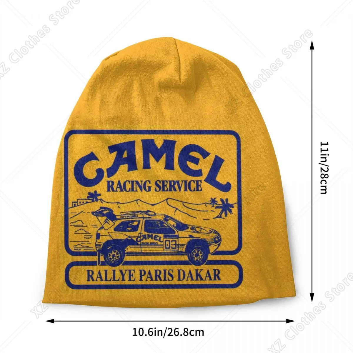 Custom Camel Racing Service Bonnet Hat Knitted Hat Men Women Cool Unisex Adult Warm Winter Beanies Cap