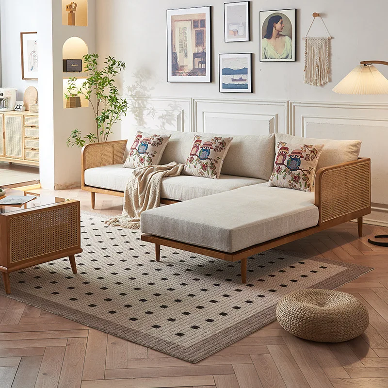 

Новый китайский диван для гостиной песчаный ветер ясень дерево лобби отеля диван принцесса хлопок лен мебель для гостиной Soffabadd XYSFC