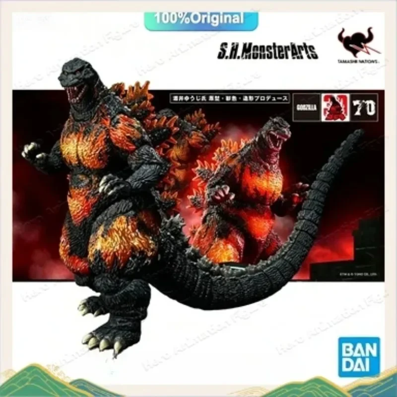 Figura de acción Original de Bandai S.H.MonsterArts SHM Godzilla 1995, versión especial del 70 aniversario, modelo de PVC, colección de juguetes, regalo