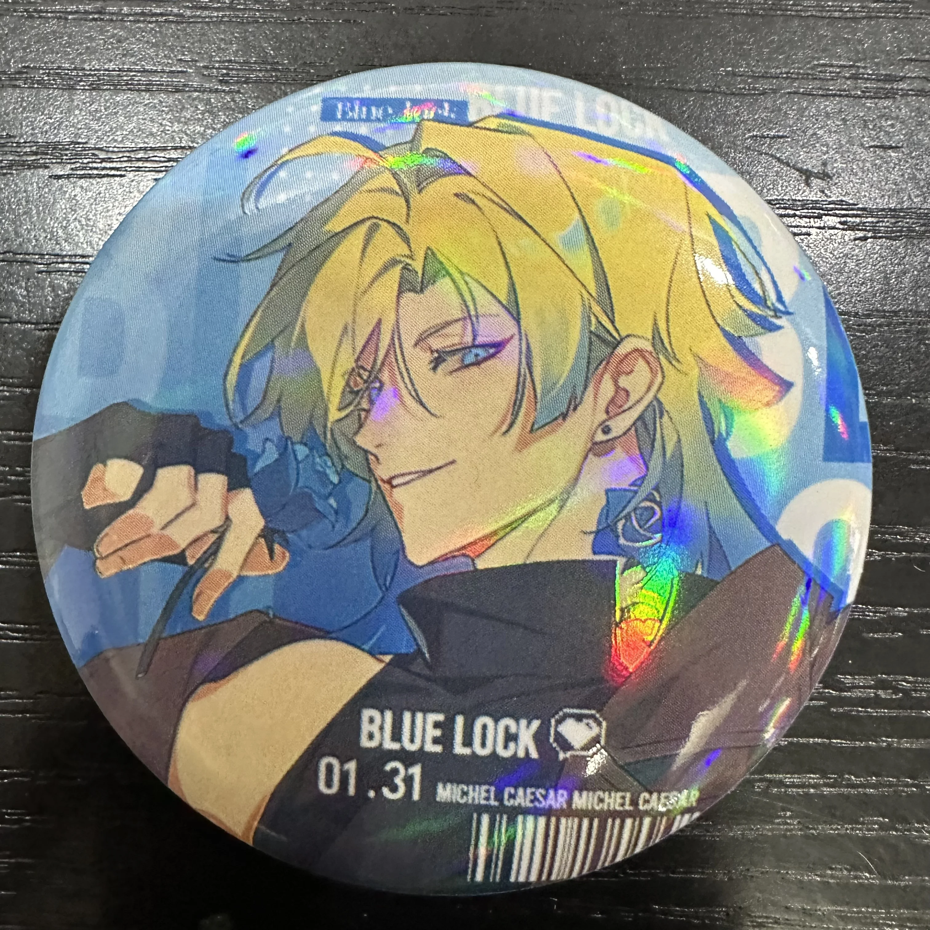 BLUE LOCK Anime Figure Michael Kaiser Nagi Seishiro Mikage Reo Cosplay Kawaii Metal Badge Bag Pins Fans Birthday Gifts 6CM