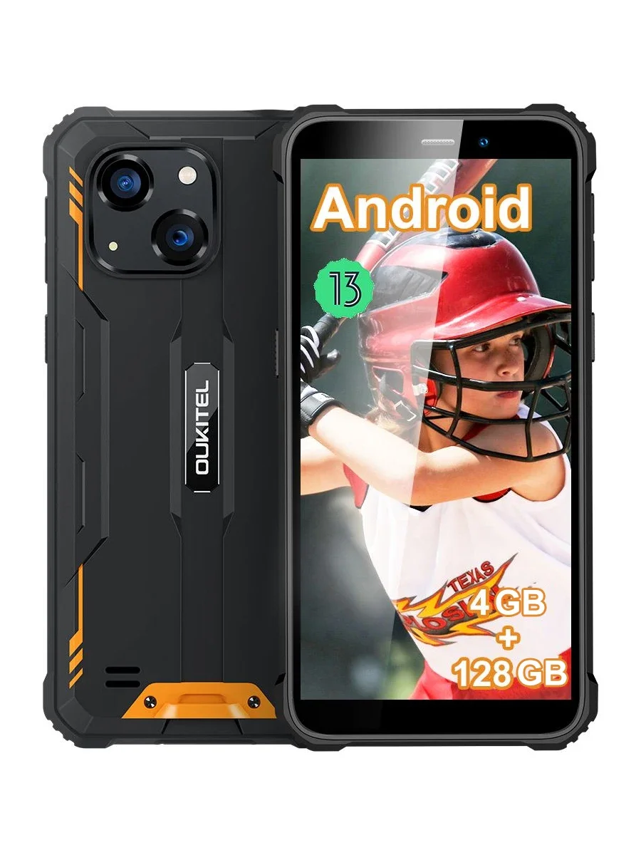 OUKITEL WP32 4GB + 128GB 6.0 "HD + Android 13 Robuuste Smartphone 6300mAh 20MP Vingerafdruk Ontgrendelen Mobiele Telefoon GPS - afbeelding 2