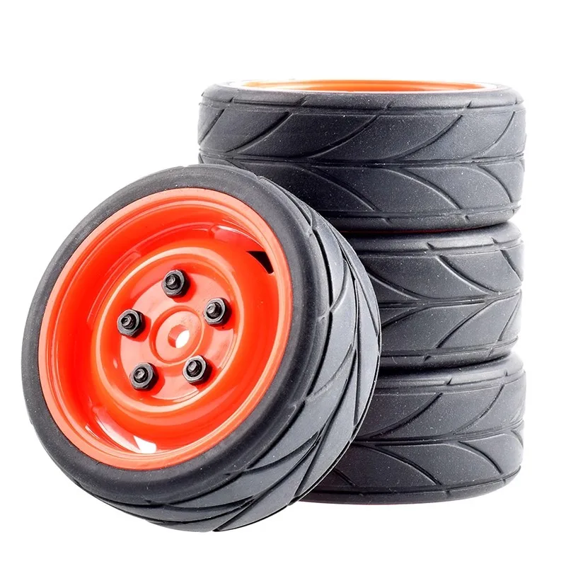 

65MM 1/10 RC Racing Car Tires On Road Touring Drift Car Tyre Wheel for Tamiya TT01 TT02 XV01 TA06 PTG-2 HPI WR8 Kyosho HSP 94123