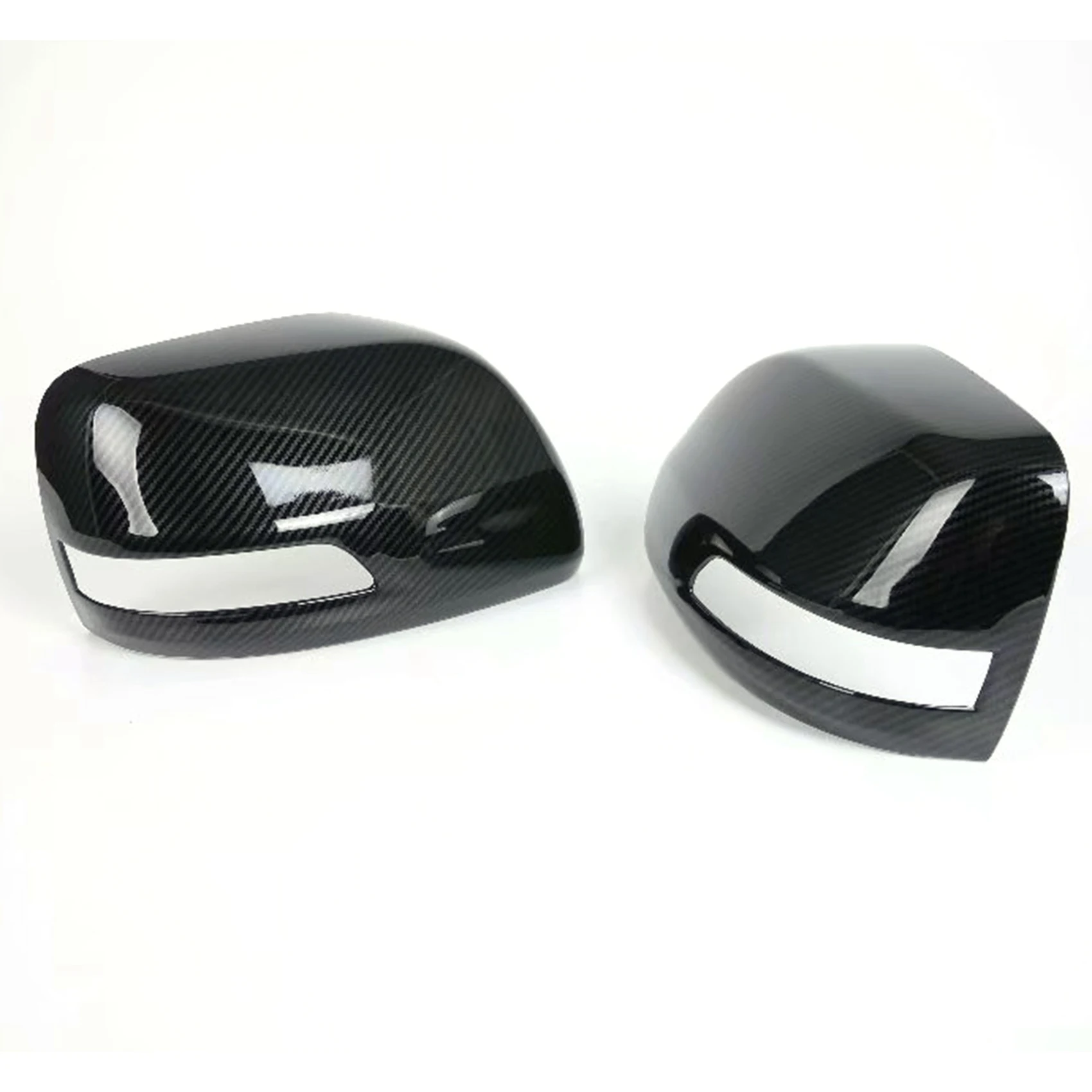 11-Car ABS Carbon Fiber Rear View Mirror Cover Trim Caps for Toyota Land Cruiser Prado 150 FJ150 2018 2019 2020