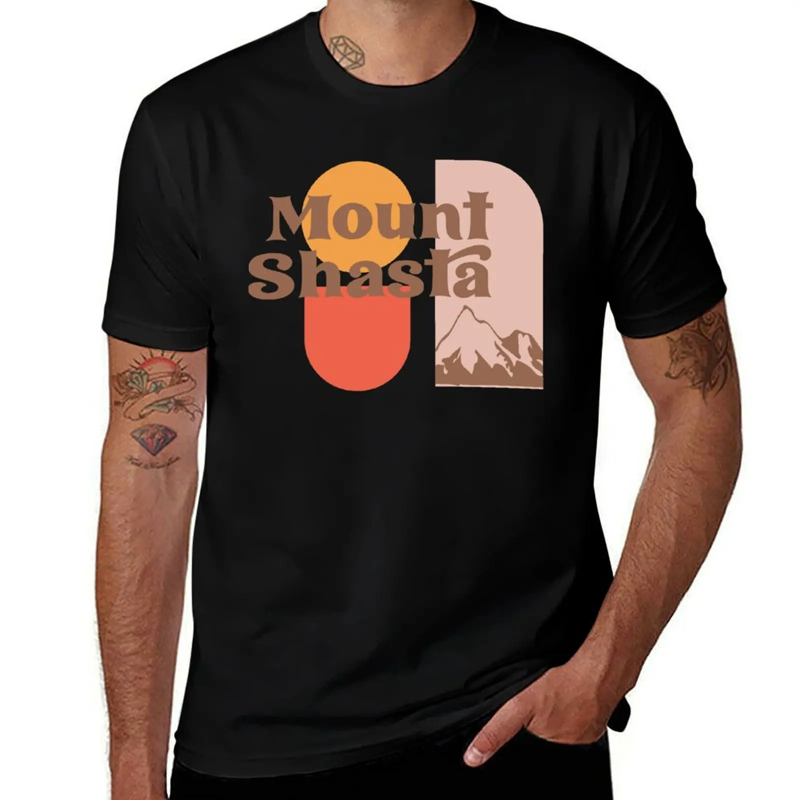 Mount Shasta National Park Graphic T-Shirt Aesthetic clothing plus size clothes street wear Short sleeve tee men