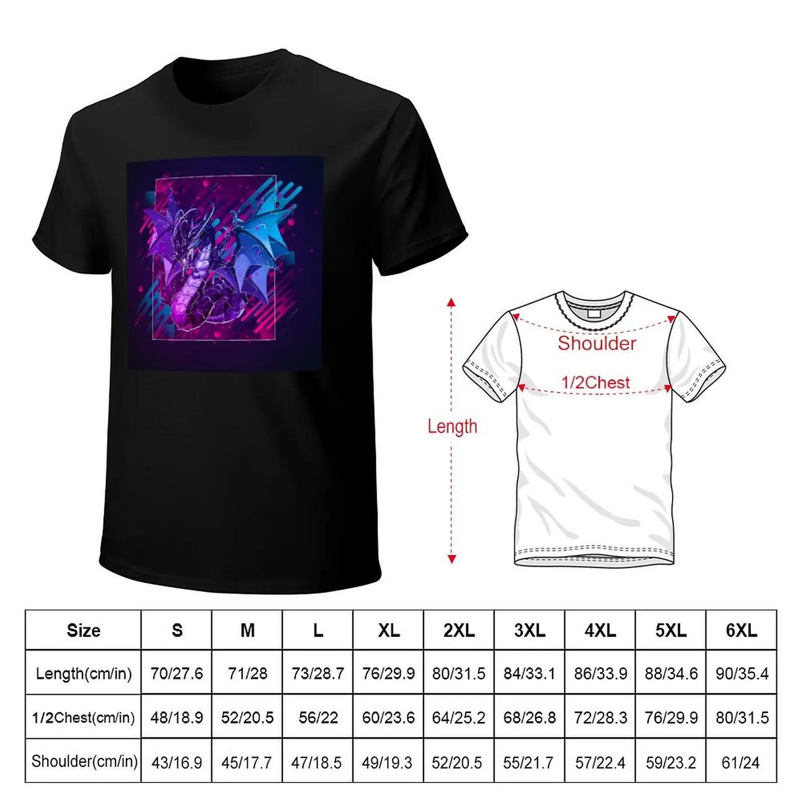 Thunder Dragon Colossus *Modern Graphic Design* T-Shirt anime customs sweat animal prinfor boys black t-shirts for men