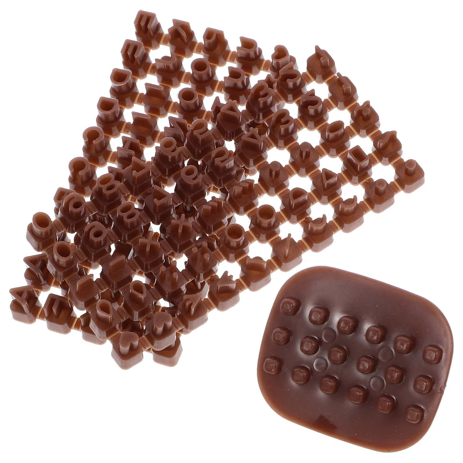 

3 Pcs Clay Stamps Letters Alphabet Card Making Crafts Molds Pottery for Crafting