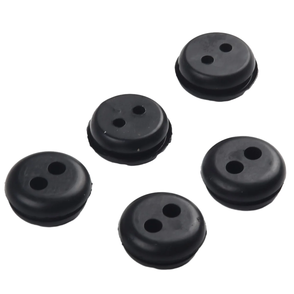 5pcs 2 Hole Fuel Tank Grommet Replacement For Trimmer Lawn Mower Rubber Fuel Tank Line Rubber Grommets Garden Accessorie