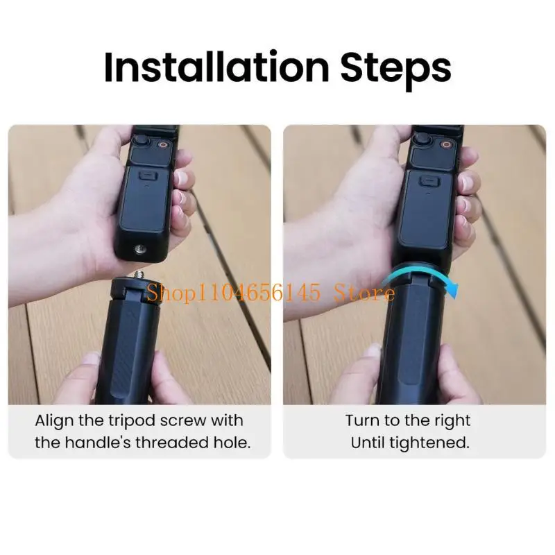 5asd Portable Mini Tripods for Pocket 3 Mirrorless DSLR Cameras Rapid Deployment ABS Construction NonSlip Base