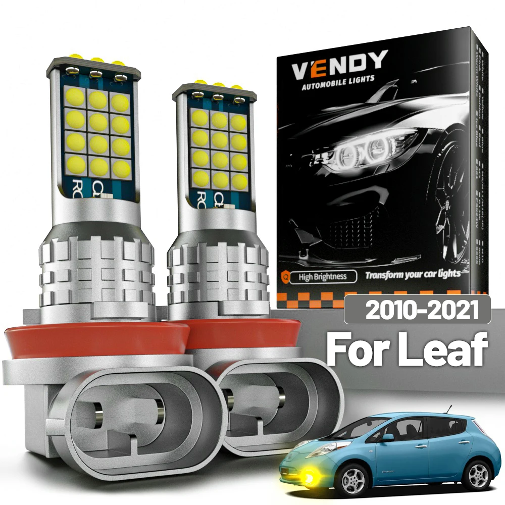 2 Stück LED-Nebelscheinwerfer für Nissan Leaf ZE0 ZE1 2010-2021 2011 2012 2013 2014 2015 2016 2017 2018 2019 2020 Canbus Zubehör