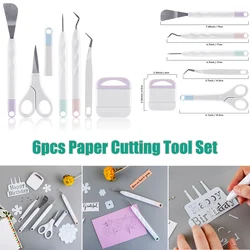 6pcs/pack Multi-purpose Craft Vinyl Weeding Tool Set Dried Flower Basic Handmade DIY Kit For Cricut Maker Silhouettes Hand Tools