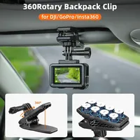 360° Rotary Hat Belt Backpack Clip for DJI OSMO Action 5 Pro/4/3 insta360 GoPro Camera Magnetic Clamp Mount Accessories