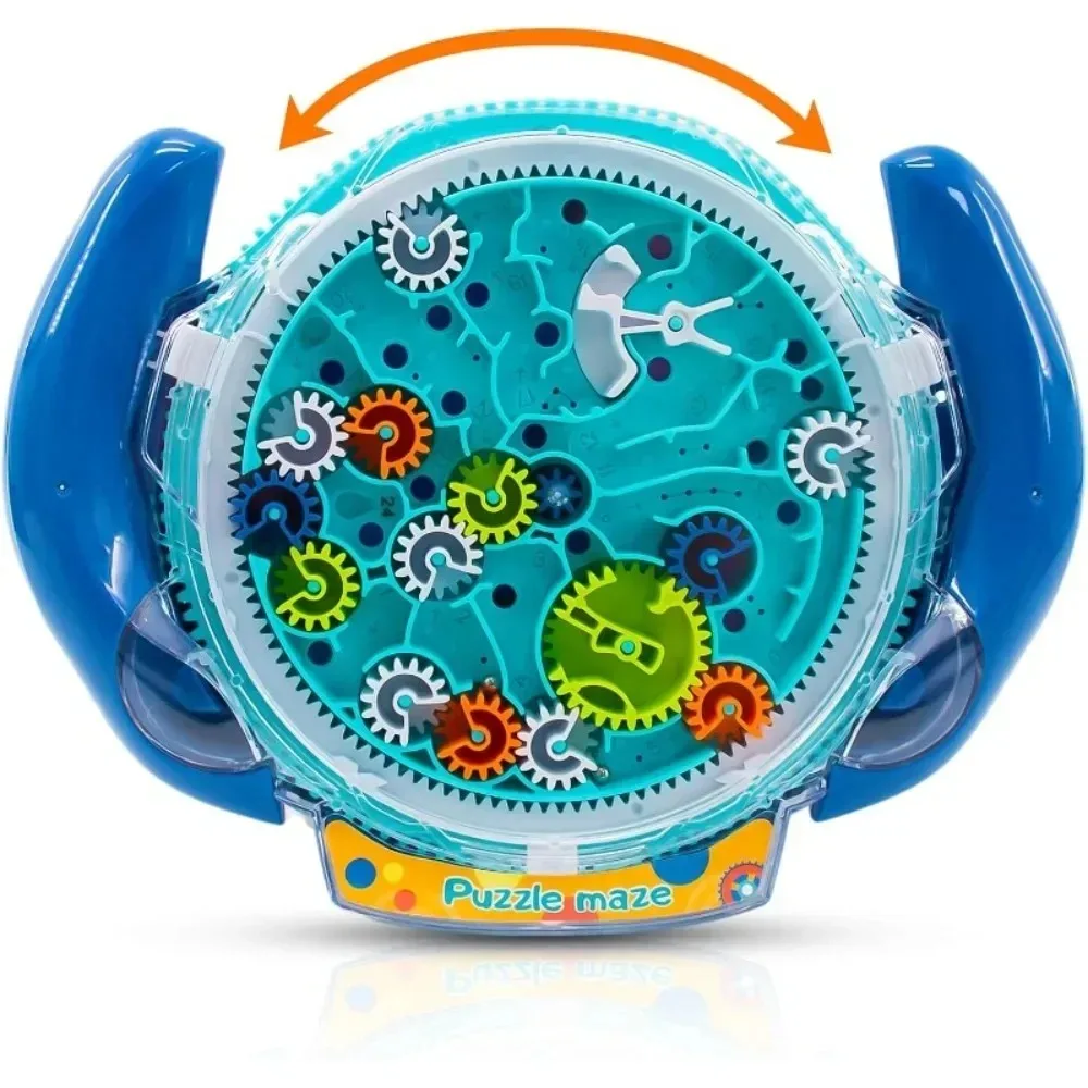 Children Stress Reliever Toys 3D Creative Puzzle Maze Magic Transparent Puzzle Speed Cube Rolling Ball Magic UFO Maze Toys