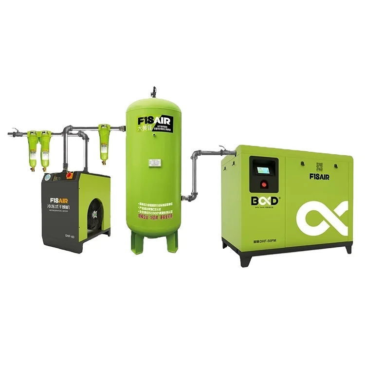 China Industrial Direct Drive 10Hp 7.5Kw 16Bar 10Bar Screw Air Compressors 50hp 500 1000 Liter 380V 500l Best air Compressors