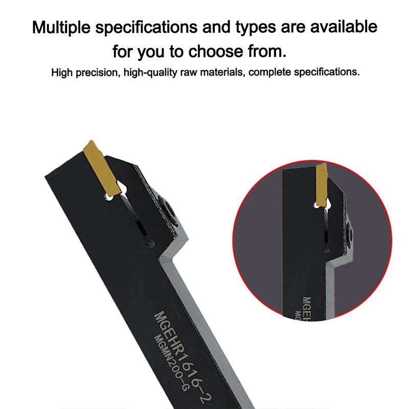1PCS MGEHR/L1010/1212/1616/2020/2525 ผู้ถือเครื่องมือหมุนภายนอกสําหรับร่องคาร์ไบด์แทรก 10pcs MGMN200 MGMN300 MGMN400
